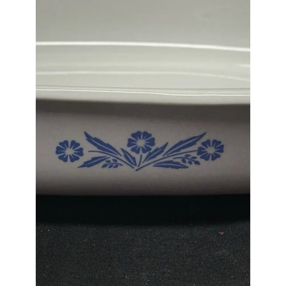 Corning Ware P- 21 BLUE CORNFLOWER BAKING DISH 13